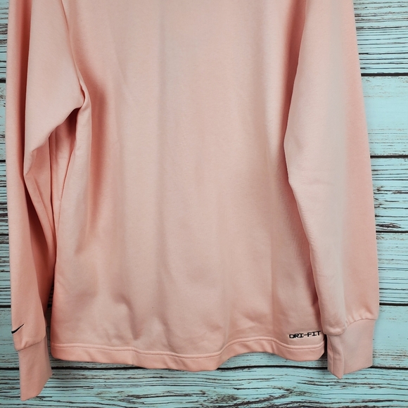 NWT Nike Mens Medium Standard Issue Light Pink Cotton Golf Cardigan Jacket - Picture 10 of 10